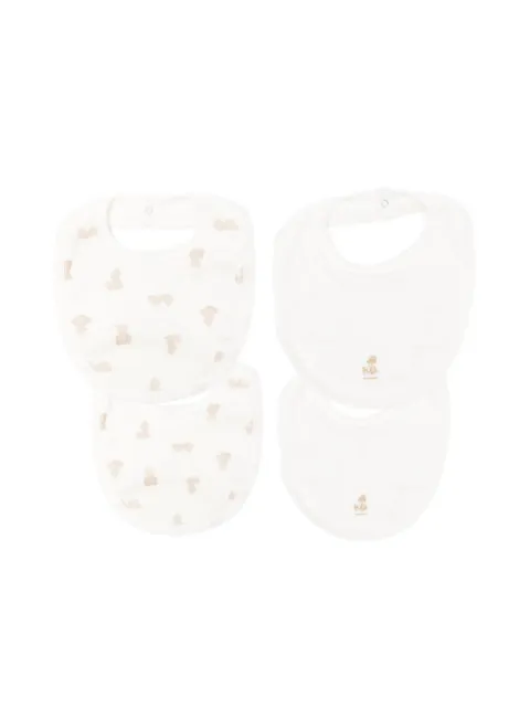 Petit Bateau dog-print bibs (pack of two)