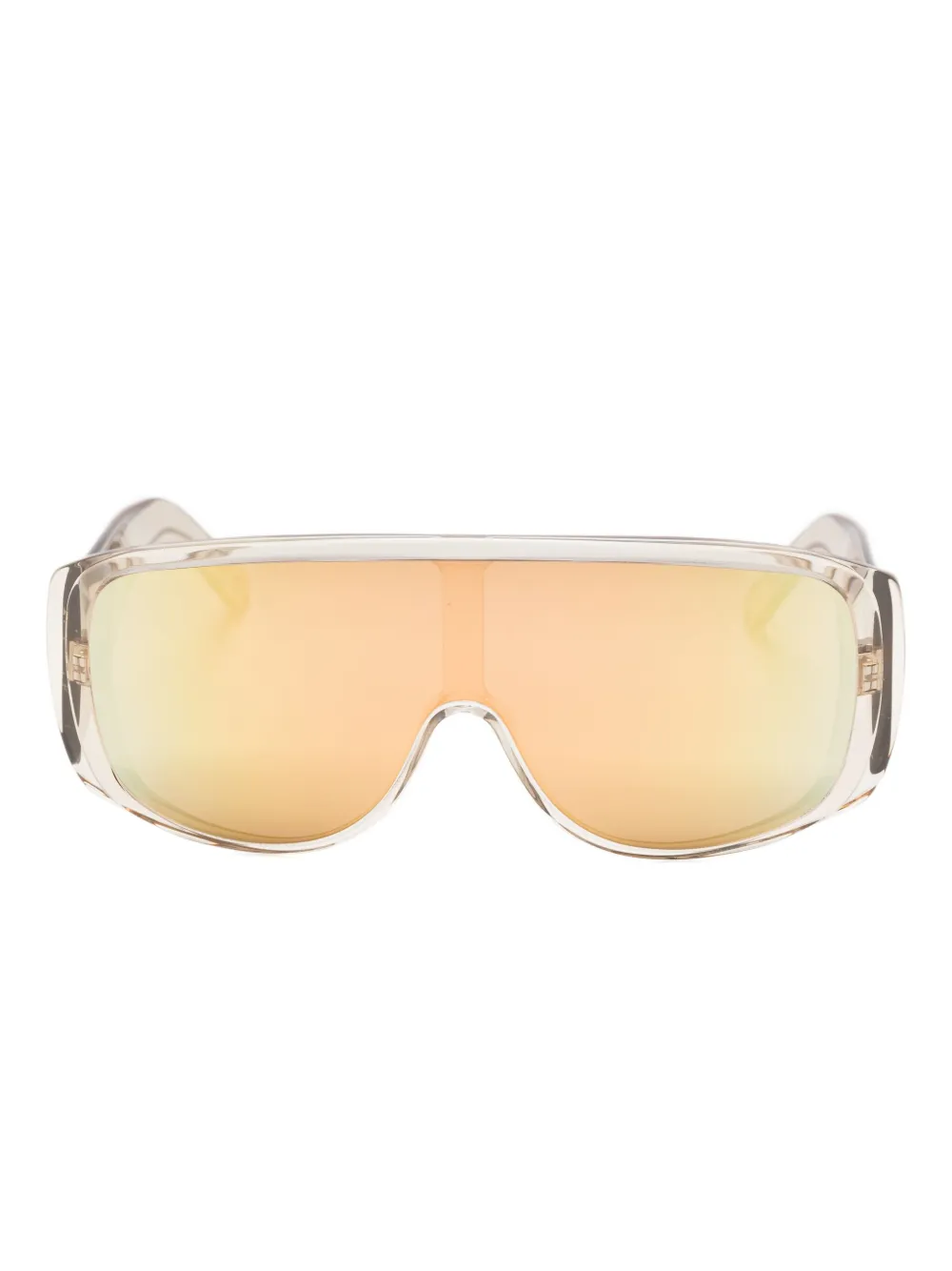 MM6 Maison Margiela Zonnebril met shield montuur Beige