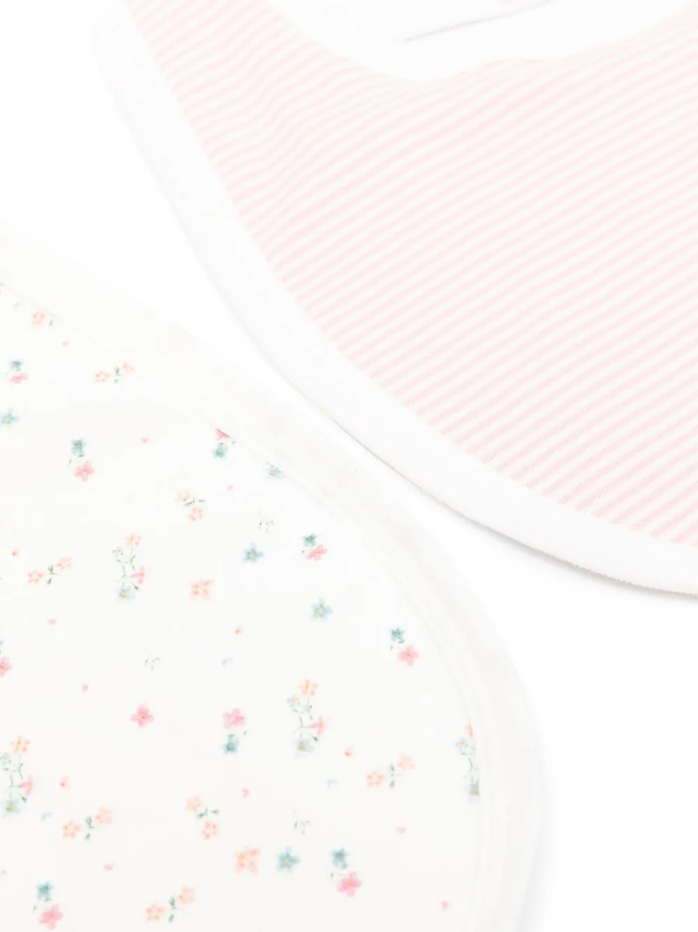 Petit Bateau striped floral bibs (pack of two) | Image 2