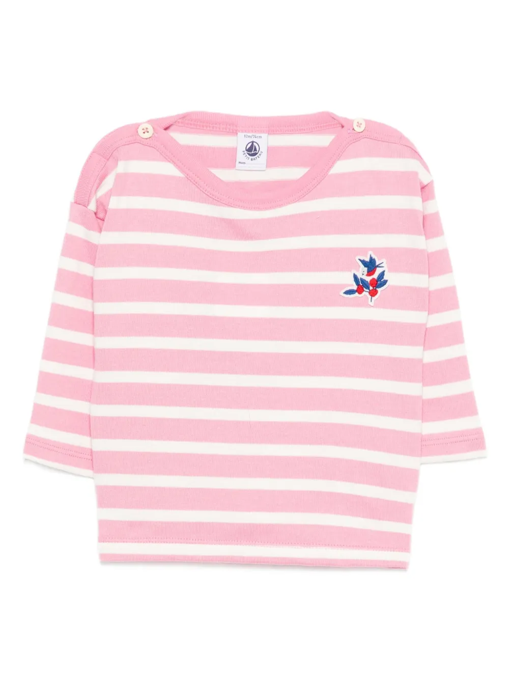Petit Bateau Breton cotton T-shirt Roze