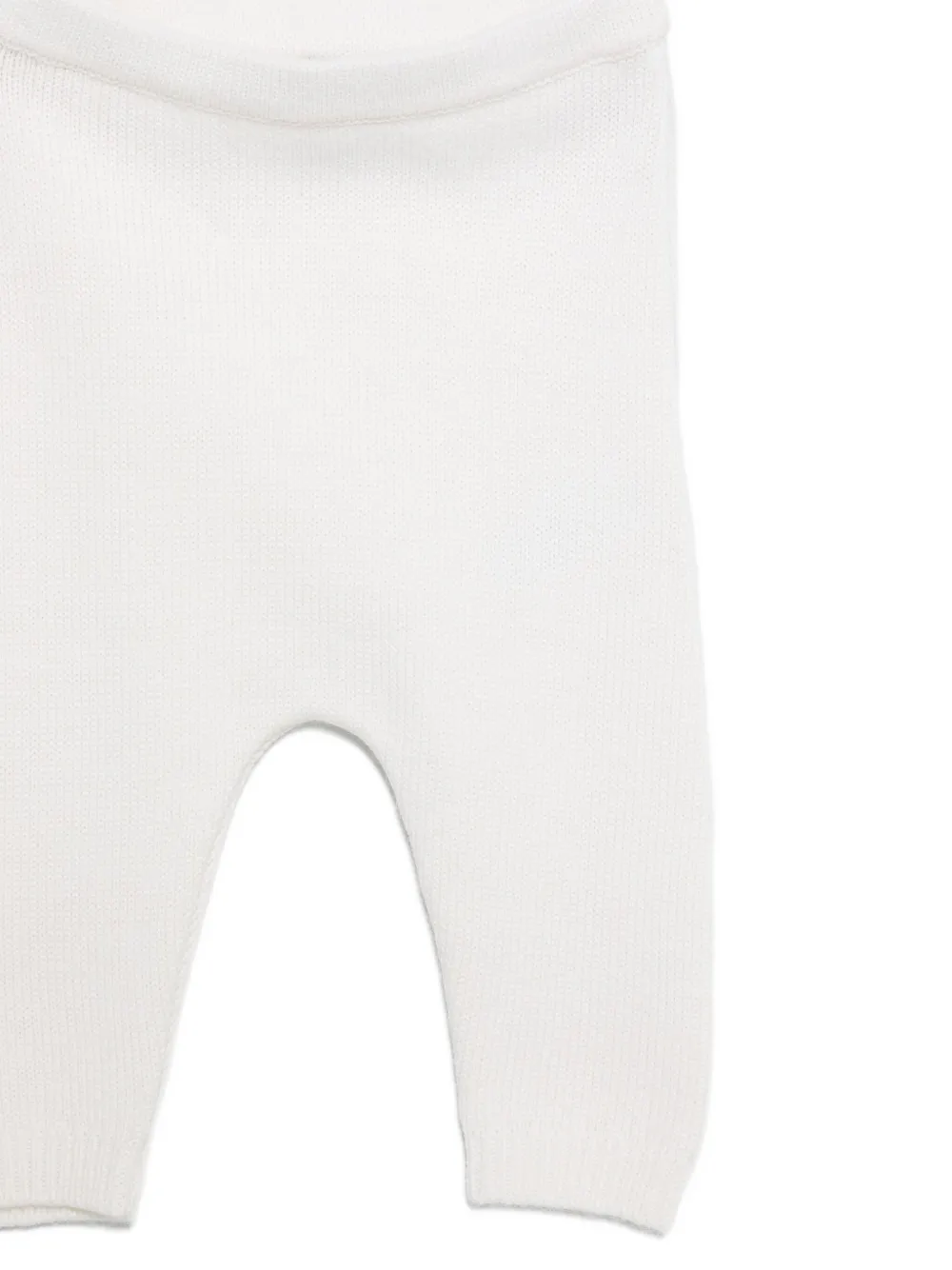 Petit Bateau heart-embroidered trousers set Wit