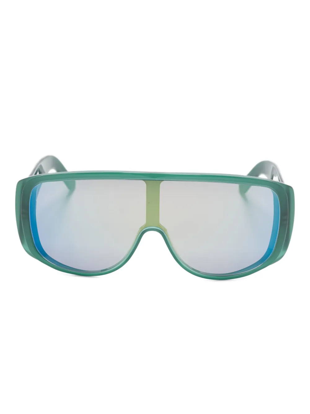 MM6 Maison Margiela Zonnebril met schild montuur Groen