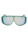 MM6 Maison Margiela shield-frame sunglasses - Green