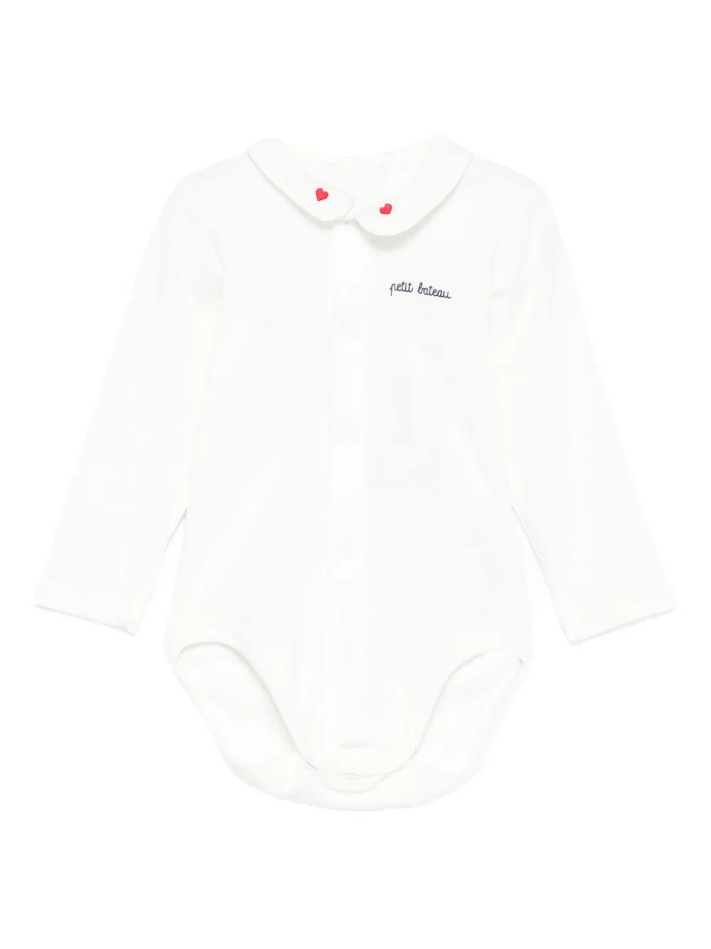 Petit Bateau heart-embellished body Wit