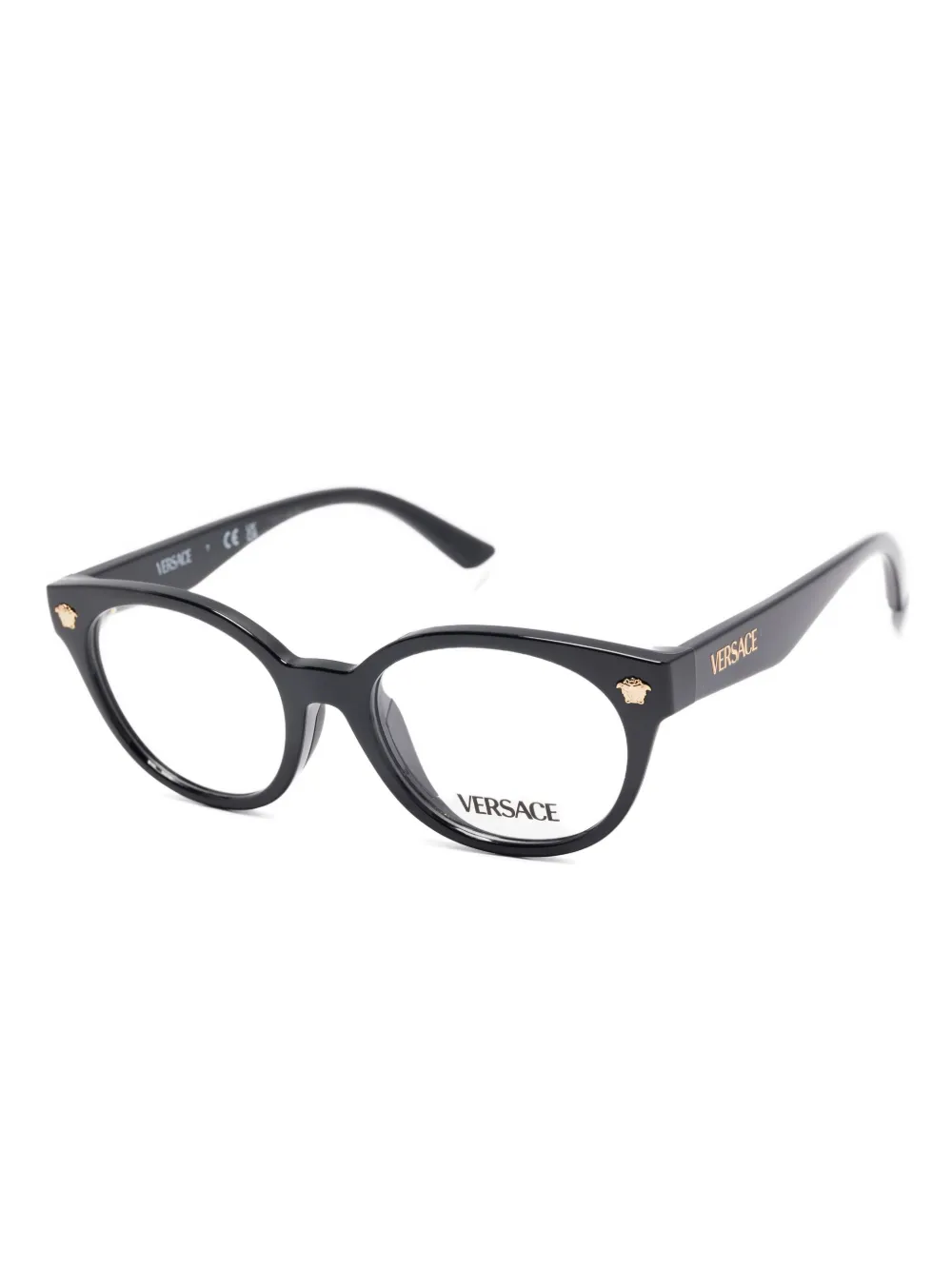 Versace Kids Medusa round-frames glasses Zwart