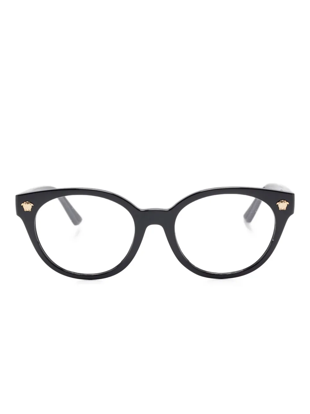 Versace Kids Medusa round-frames glasses Zwart