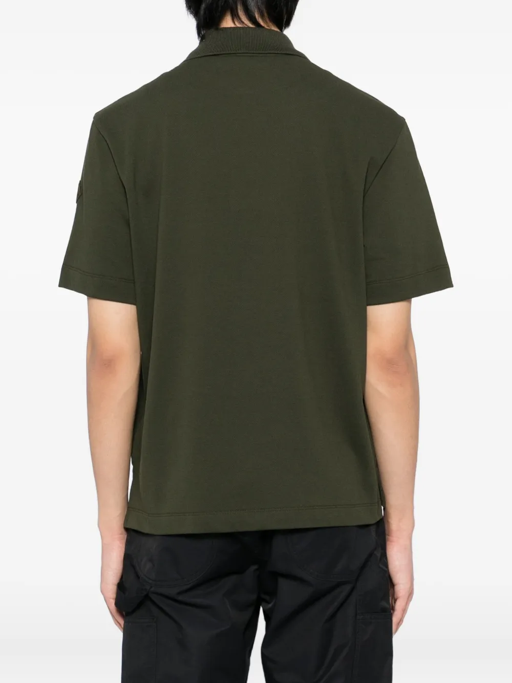 Moncler Poloshirt met geborduurd logo Groen