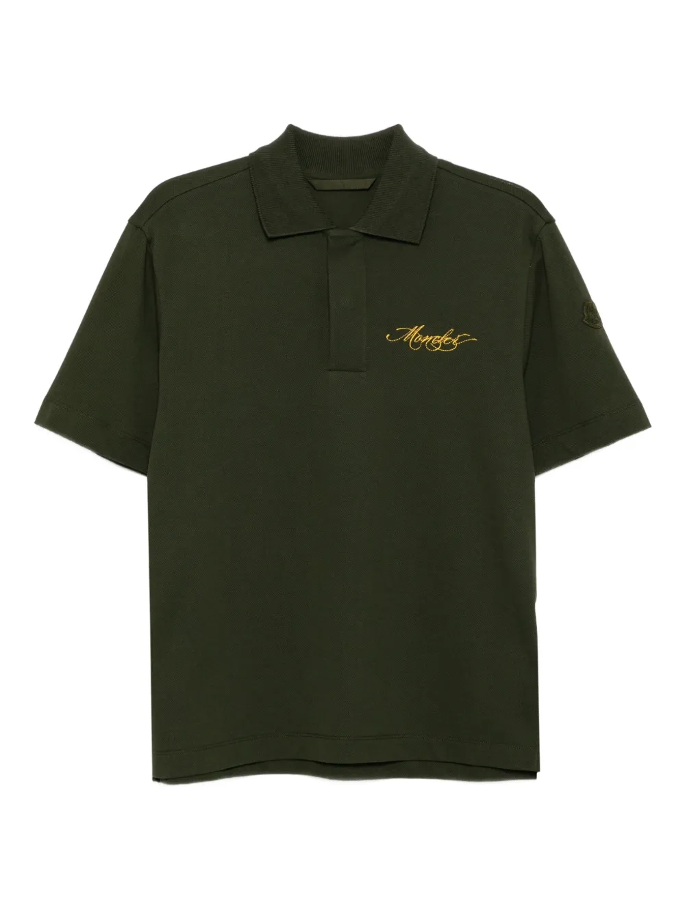 Moncler playera tipo polo con logo bordado | verde | Image 1
