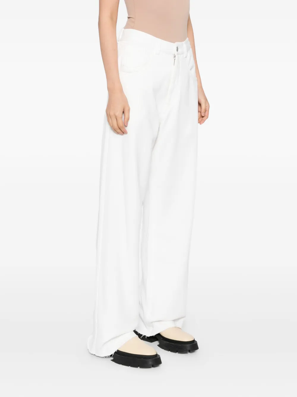 MM6 Maison Margiela Katoenen broek Wit