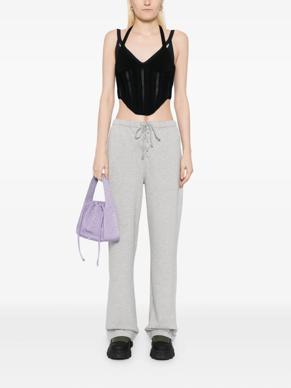 Open YY lace-up track pants | Sweatpants | Image 2