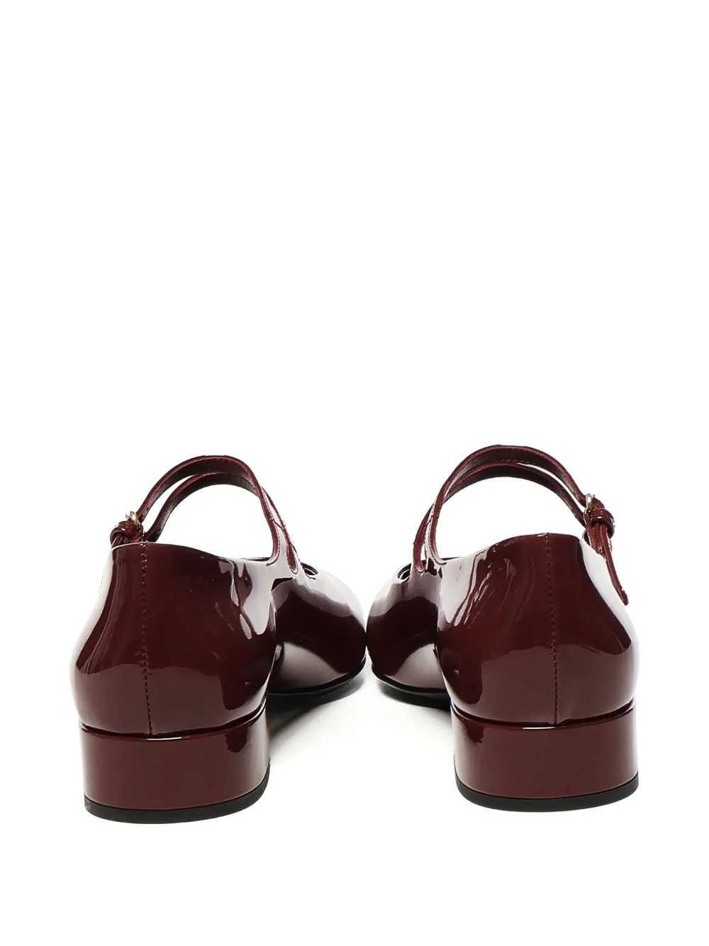 Miu Pumps met dubbele bandjes Rood