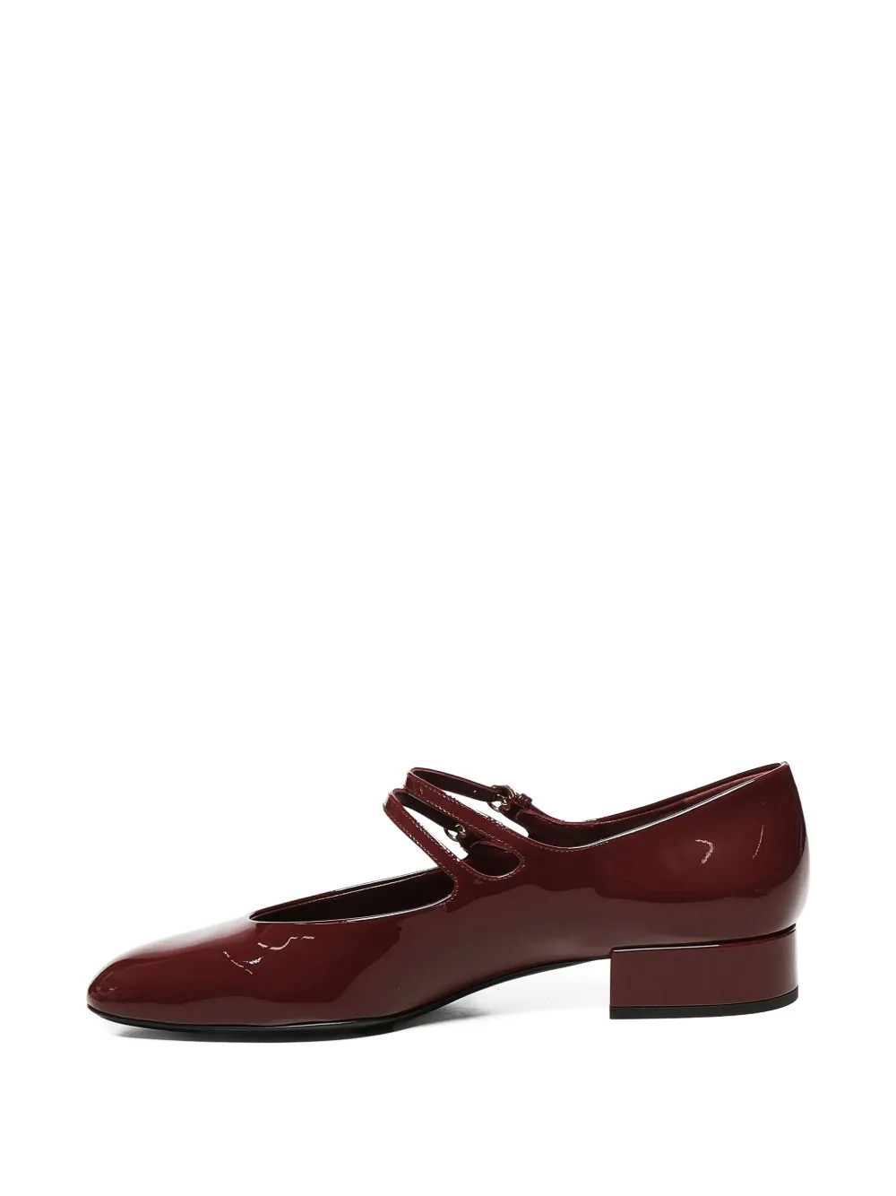 Miu Pumps met dubbele bandjes Rood