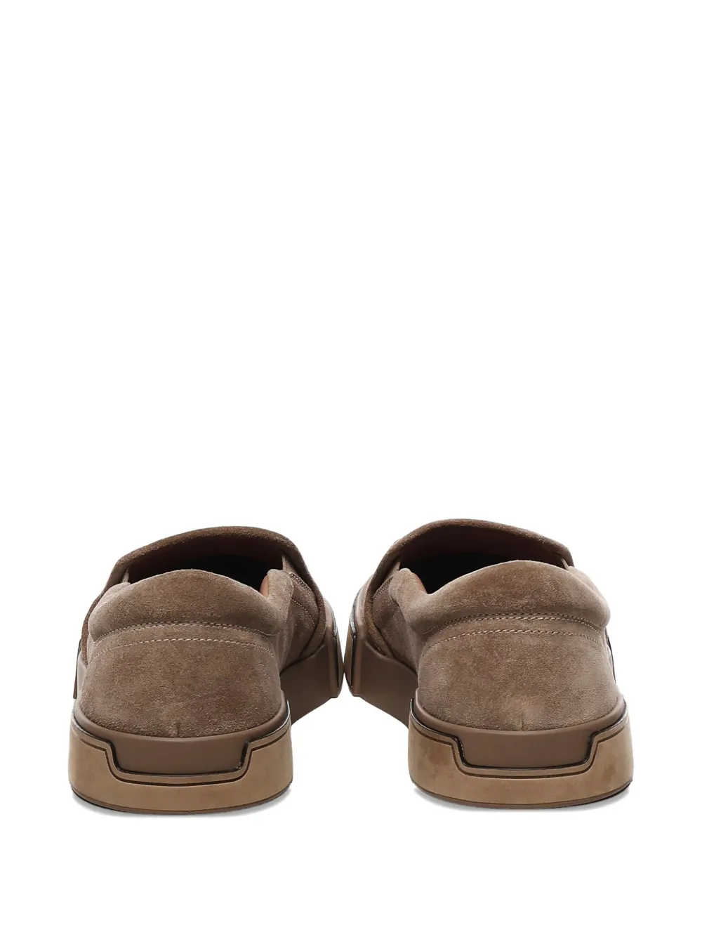 Dolce & Gabbana suede slip-on sneakers Brown