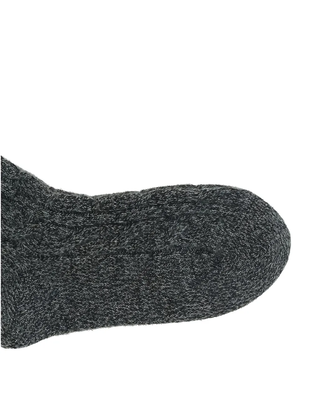 Loro Piana Cable-knit Socks In Gray