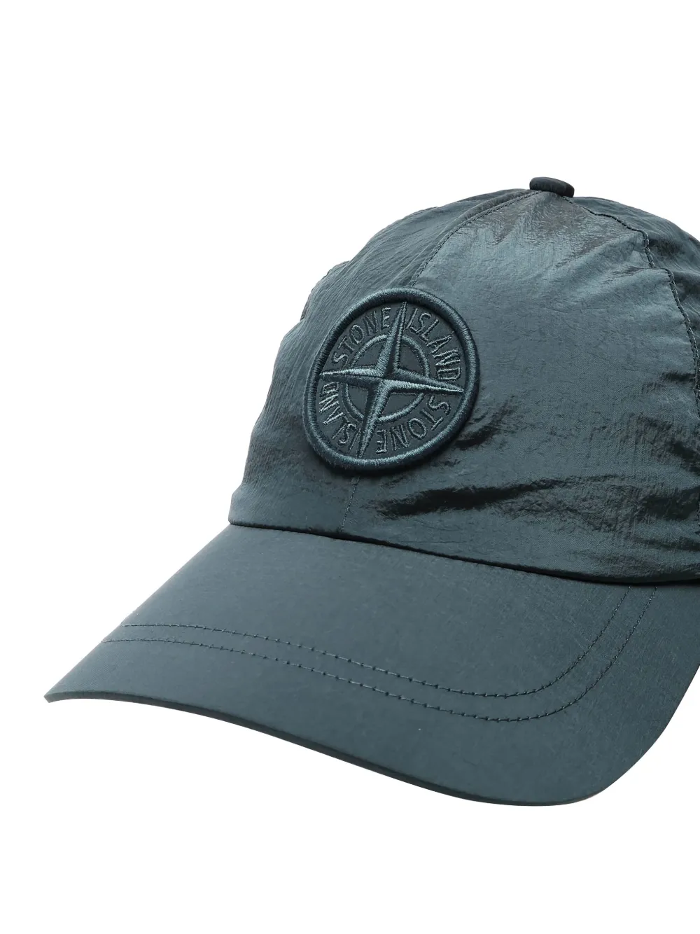 Stone Island logo-patch baseball cap Blauw
