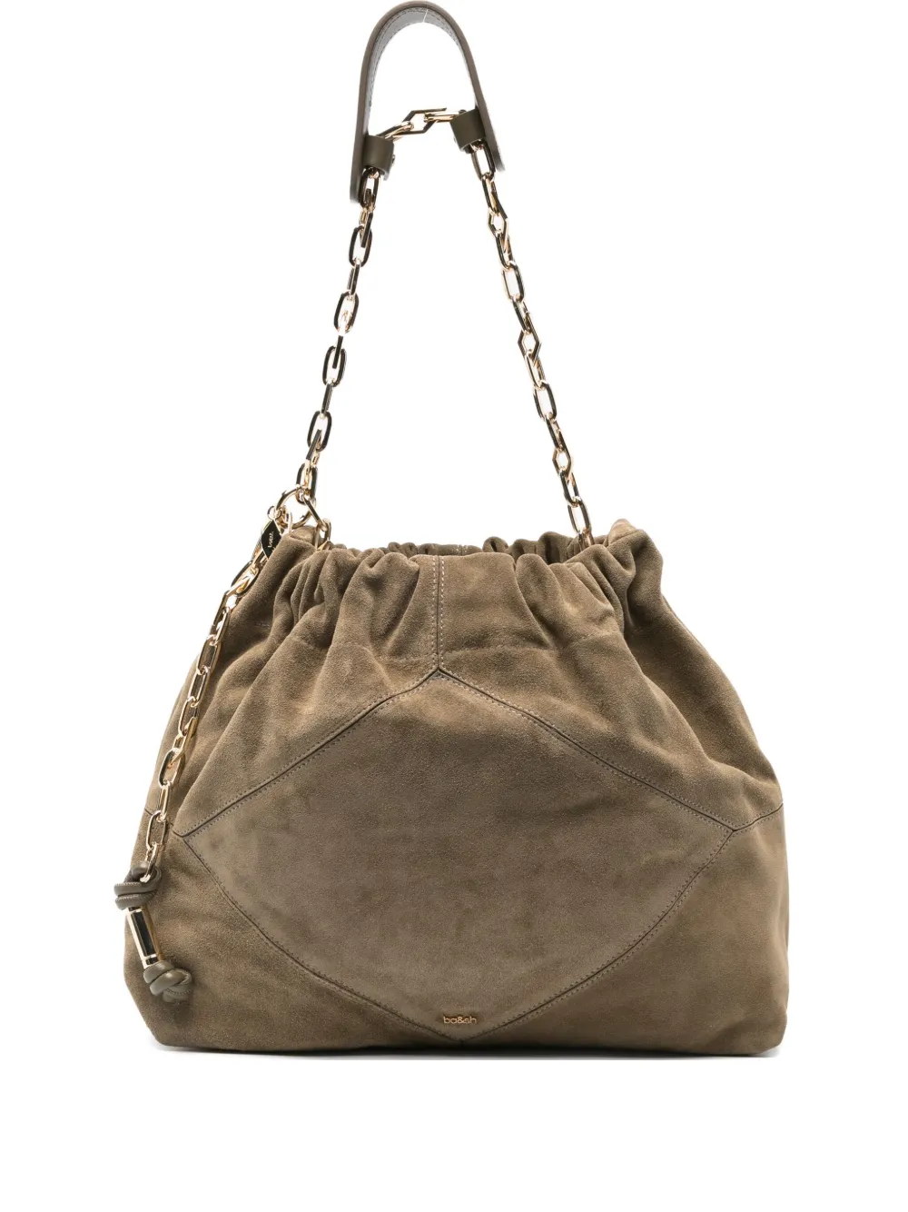 Ba & Sh calf suede chain shoulder bag - グリーン Ba & Sh calf suede chain shoulder bag - グリーン