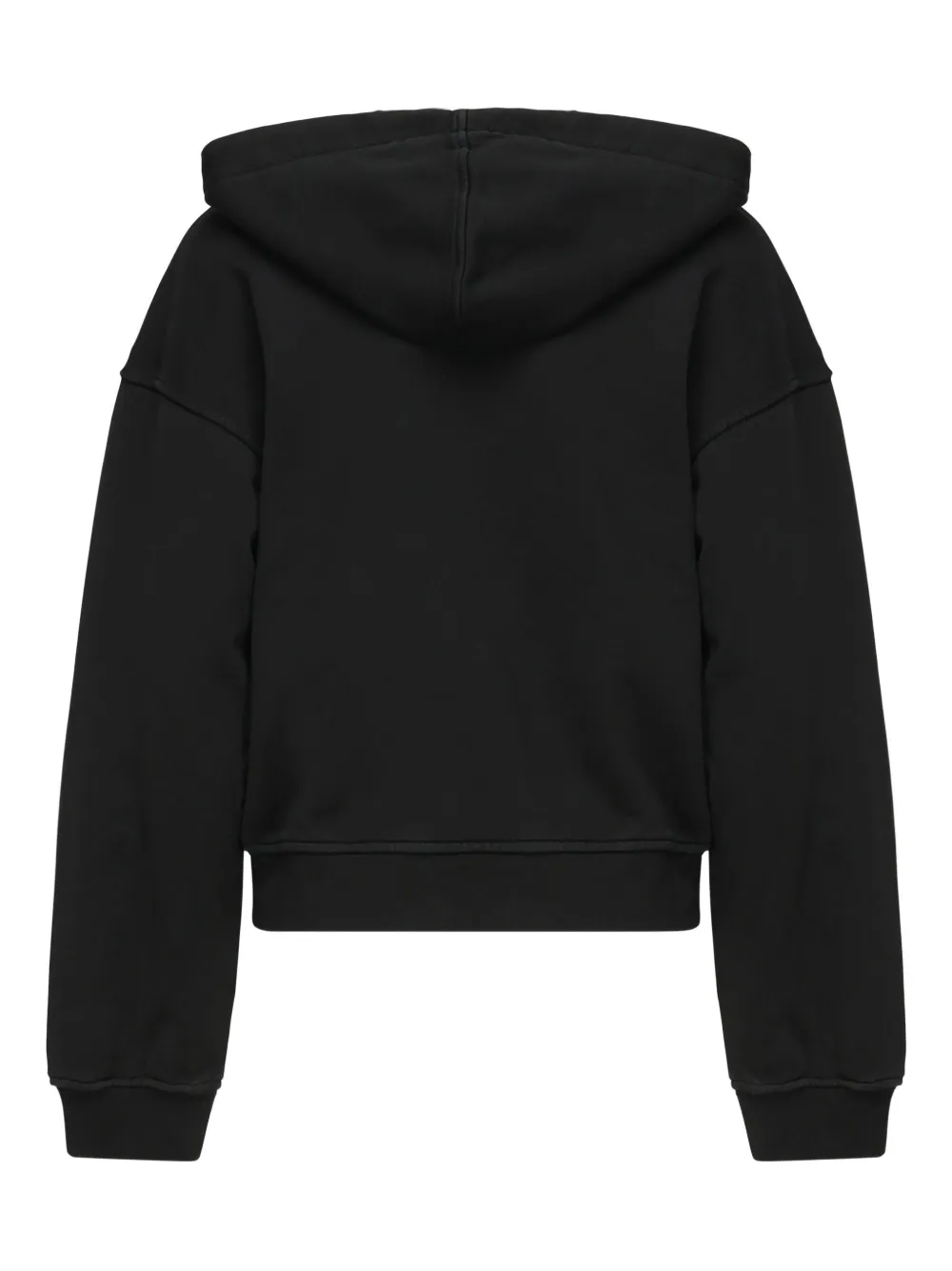 PINKO embroidered logo zip-up hoodie Zwart