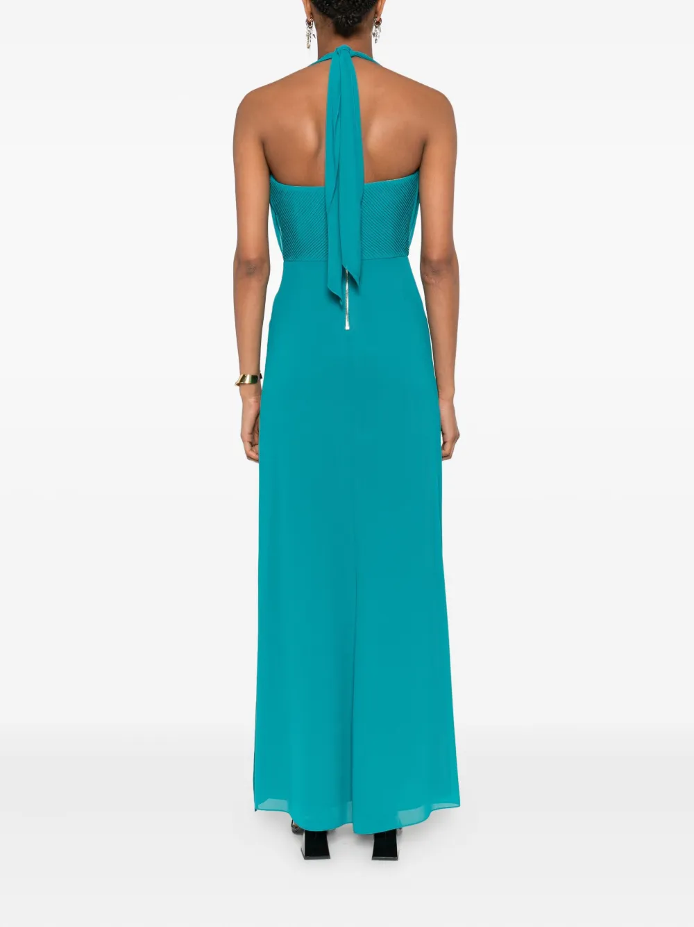Patrizia Pepe Geplooide maxi-jurk Groen