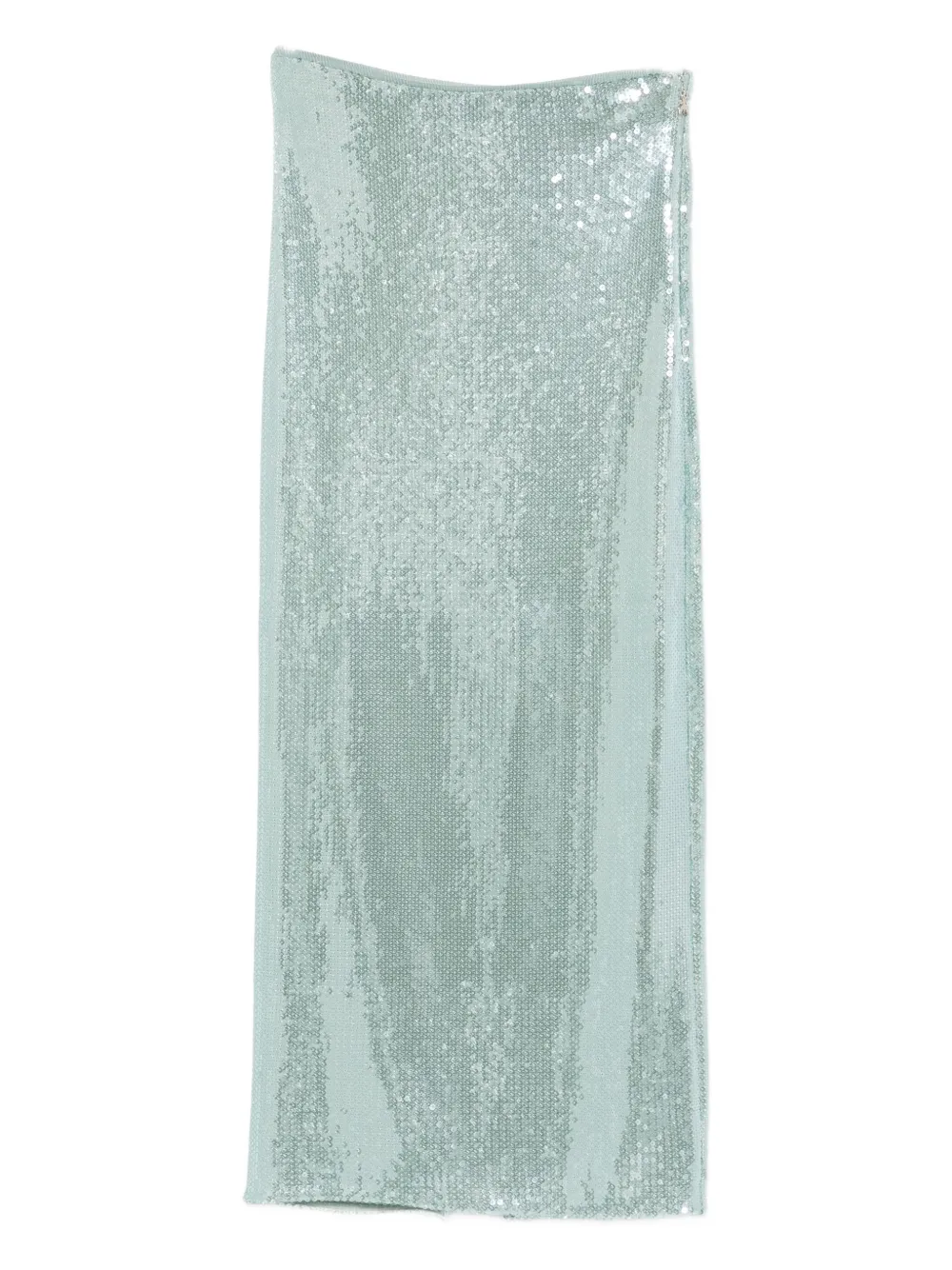 Patrizia Pepe Sequin Tulle Midi Skirt In Blue
