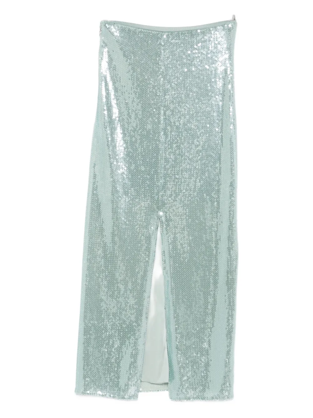 Patrizia Pepe Sequin Tulle Midi Skirt In Blue