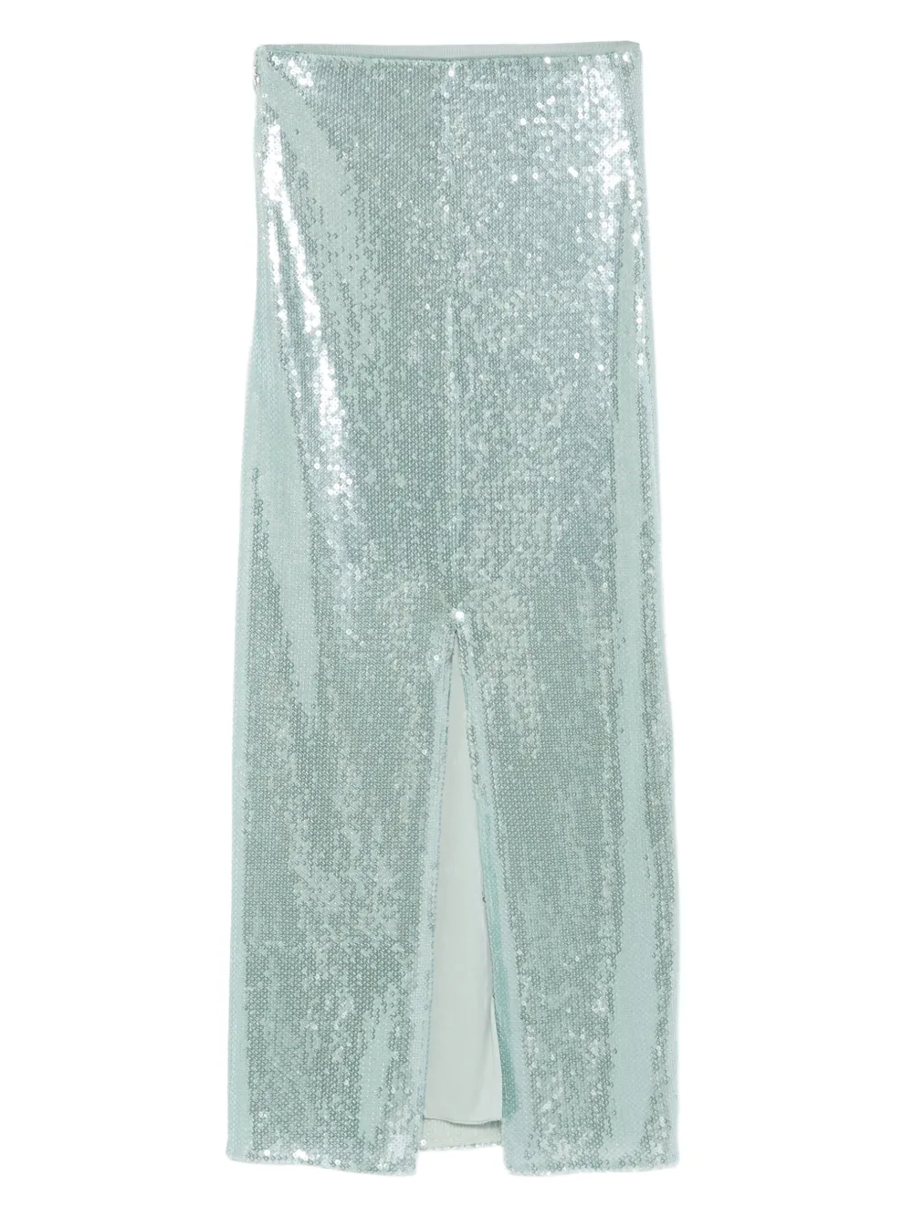 Patrizia Pepe sequin tulle midi skirt - Blauw