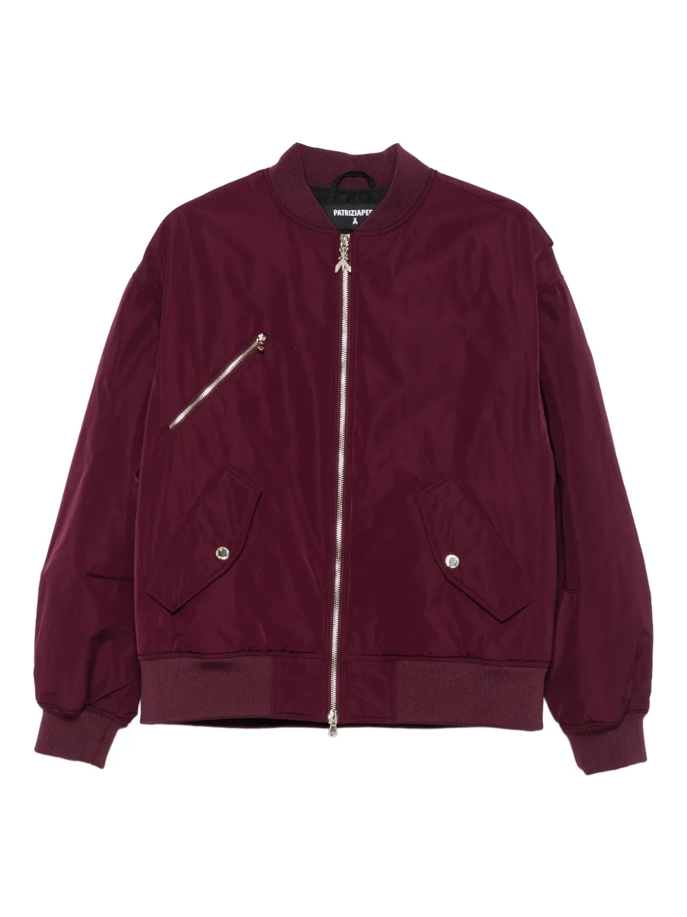 Patrizia Pepe Zip-up Bomber Jacket In Red
