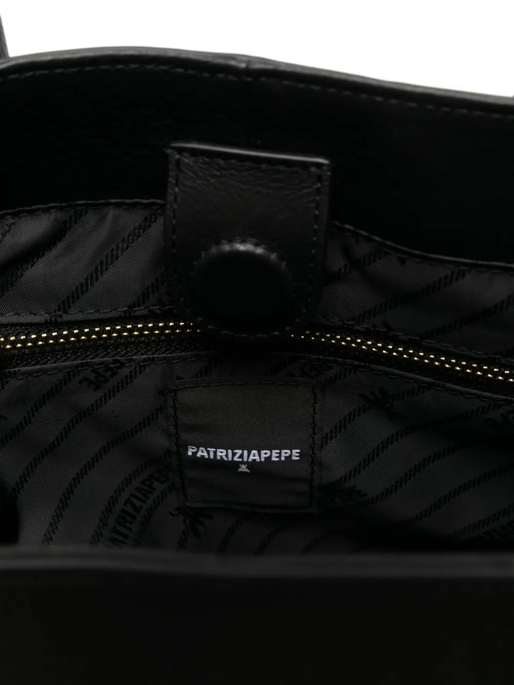 Patrizia Pepe New Business leren shopper Zwart