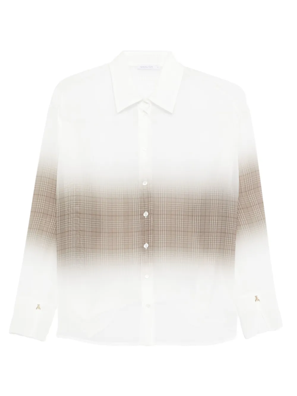 Patrizia Pepe ombre-print shirt Beige