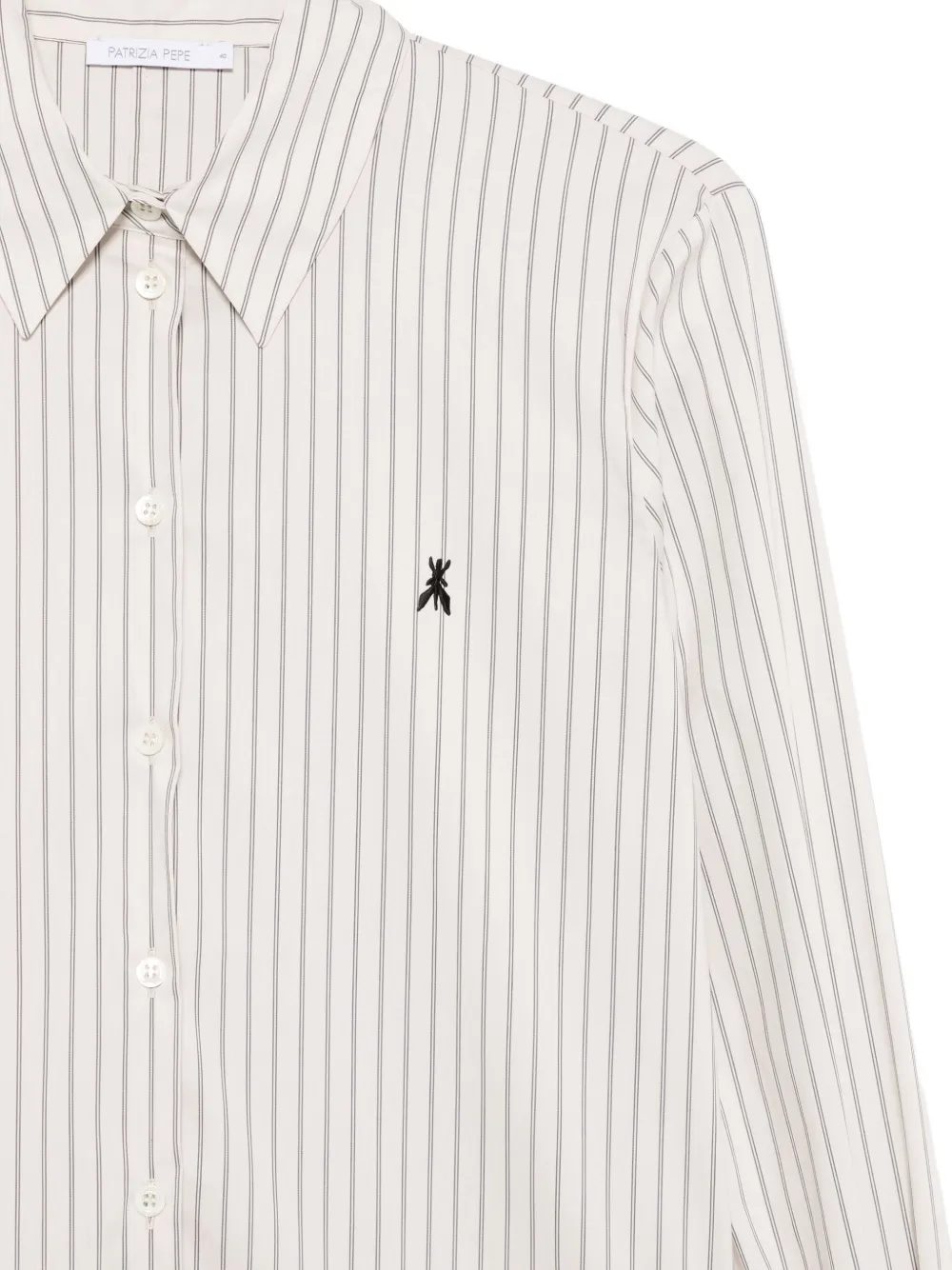 Patrizia Pepe Gestreept blouse Beige