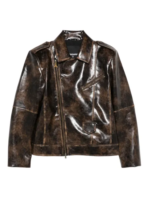 Patrizia Pepe long-sleeved biker jacket