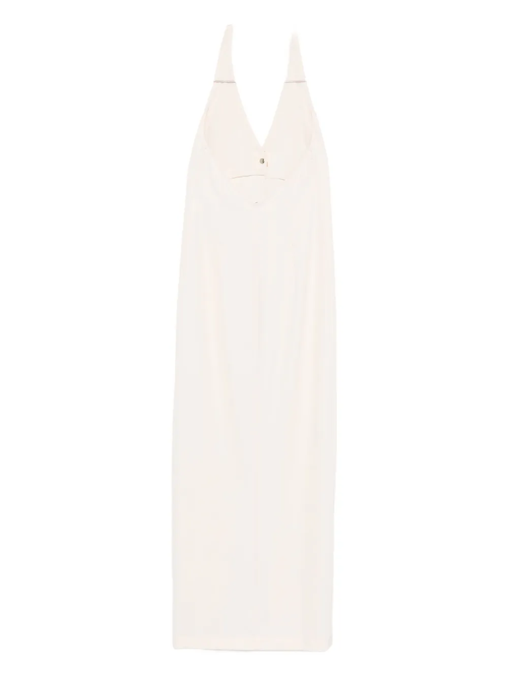 Patrizia Pepe Maxi-jurk met halternek en open achterkant Roze