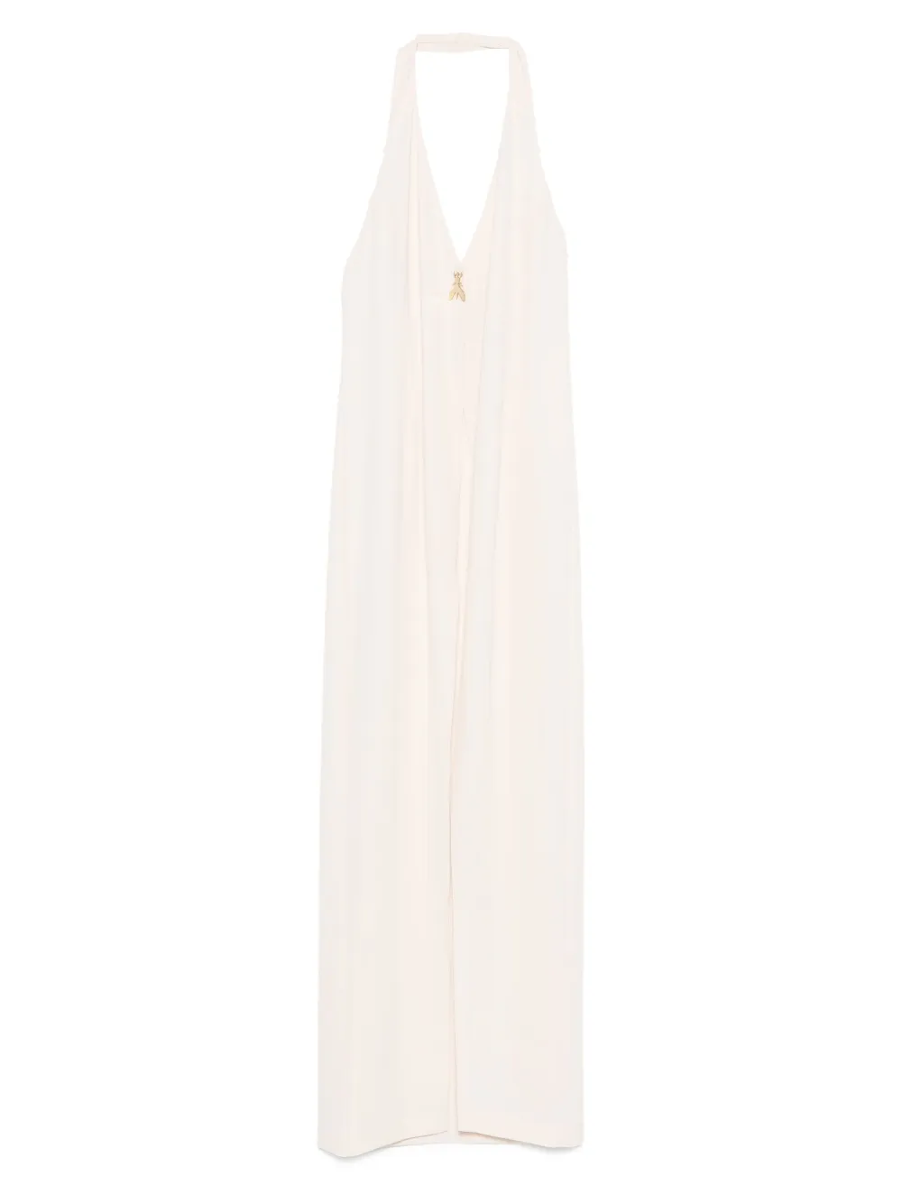 halter-neck open-back maxi dress