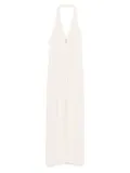 Patrizia Pepe halter-neck open-back maxi dress - Pink