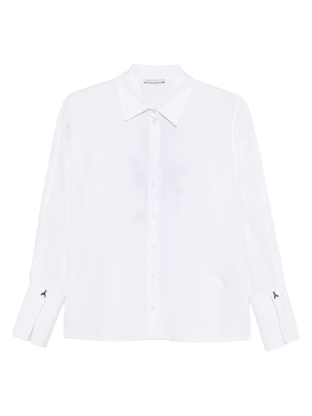 Patrizia Pepe rose-motif shirt Wit