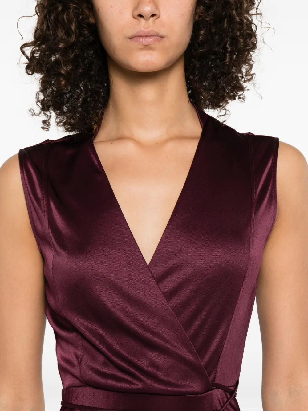 Patrizia Pepe Mini-jurk met V-hals Rood