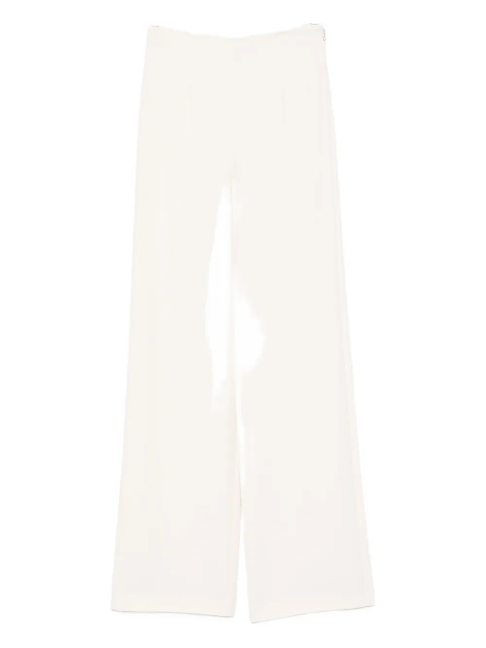Patrizia Pepe High-waisted Palazzo Trousers In White