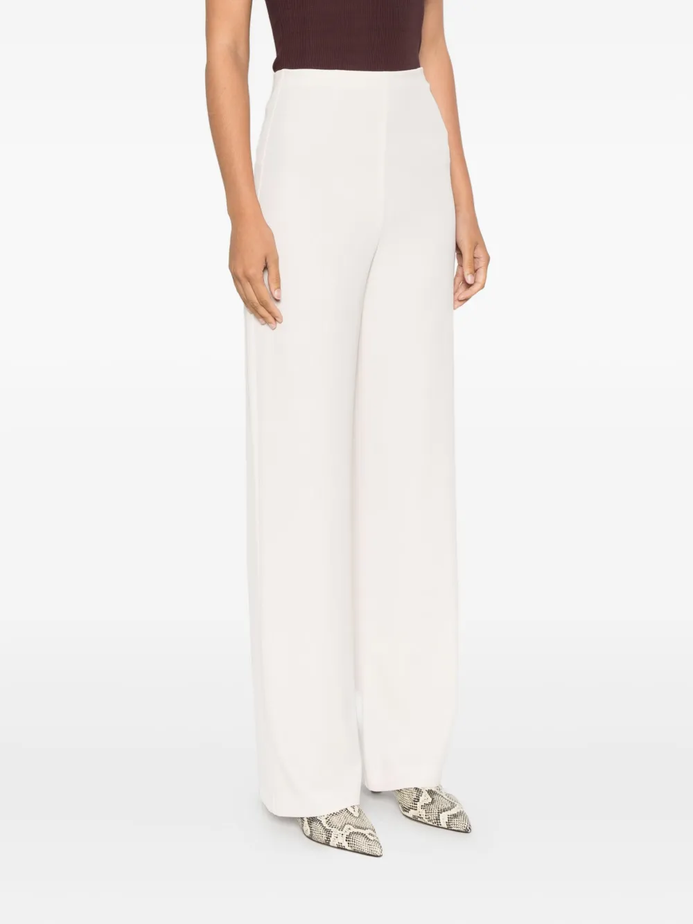 Patrizia Pepe High waist palazzo broek Beige