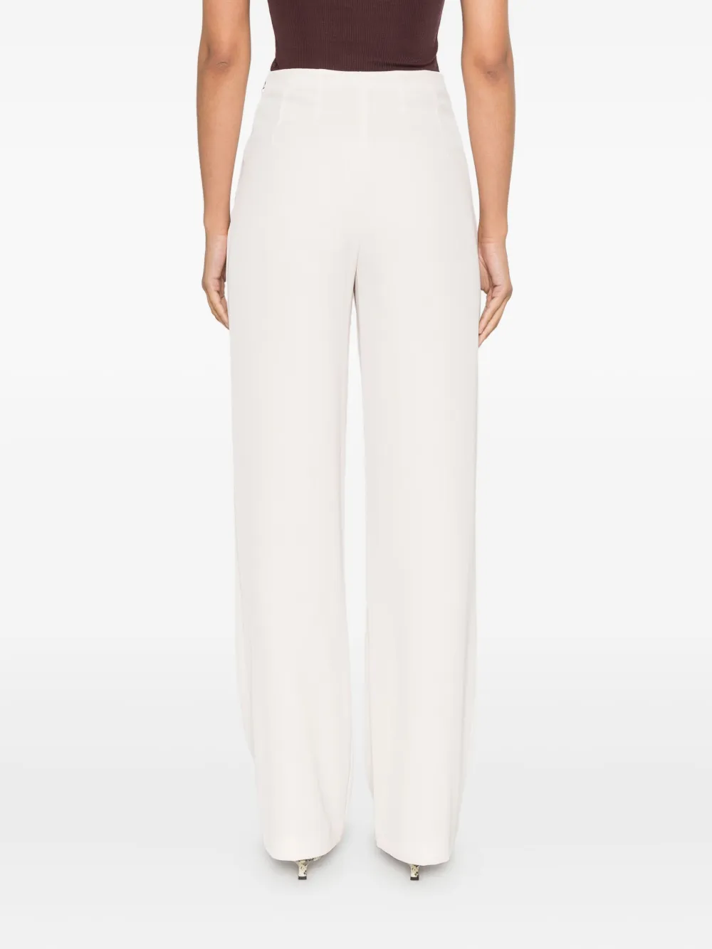 Patrizia Pepe High waist palazzo broek Beige