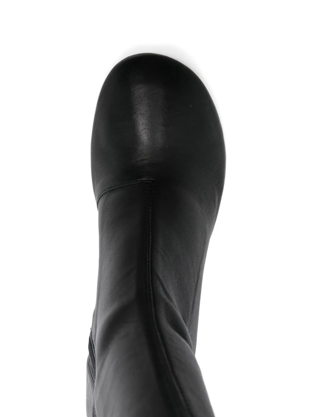 Patrizia Pepe 75mm nappa leather thigh-high boots Black