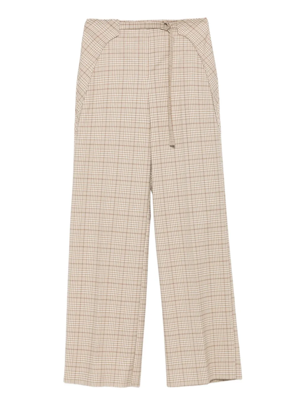 Patrizia Pepe Geruite broek Beige
