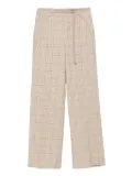 Patrizia Pepe checked trousers - Neutrals