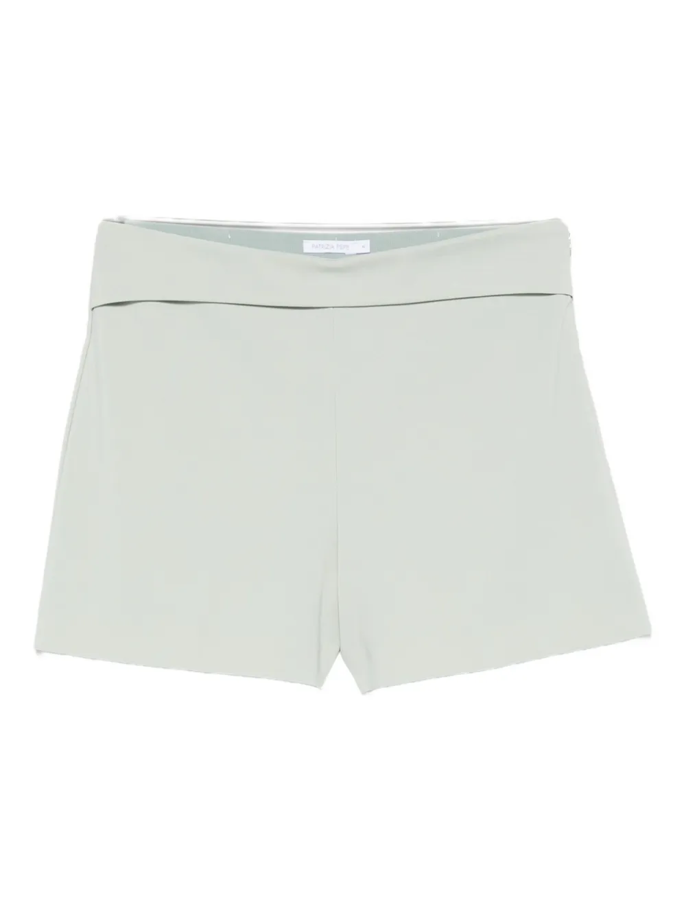 Patrizia Pepe Seam-detail Tailored Shorts In Green