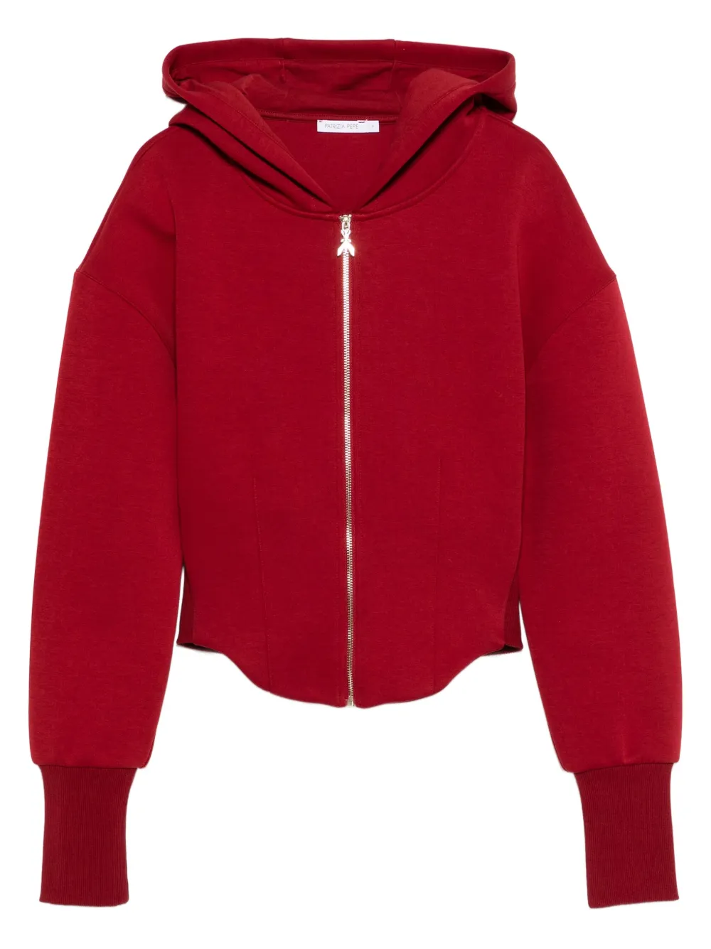 Patrizia Pepe zip-up hoodie Rood