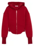 Patrizia Pepe zip-up hoodie - Red