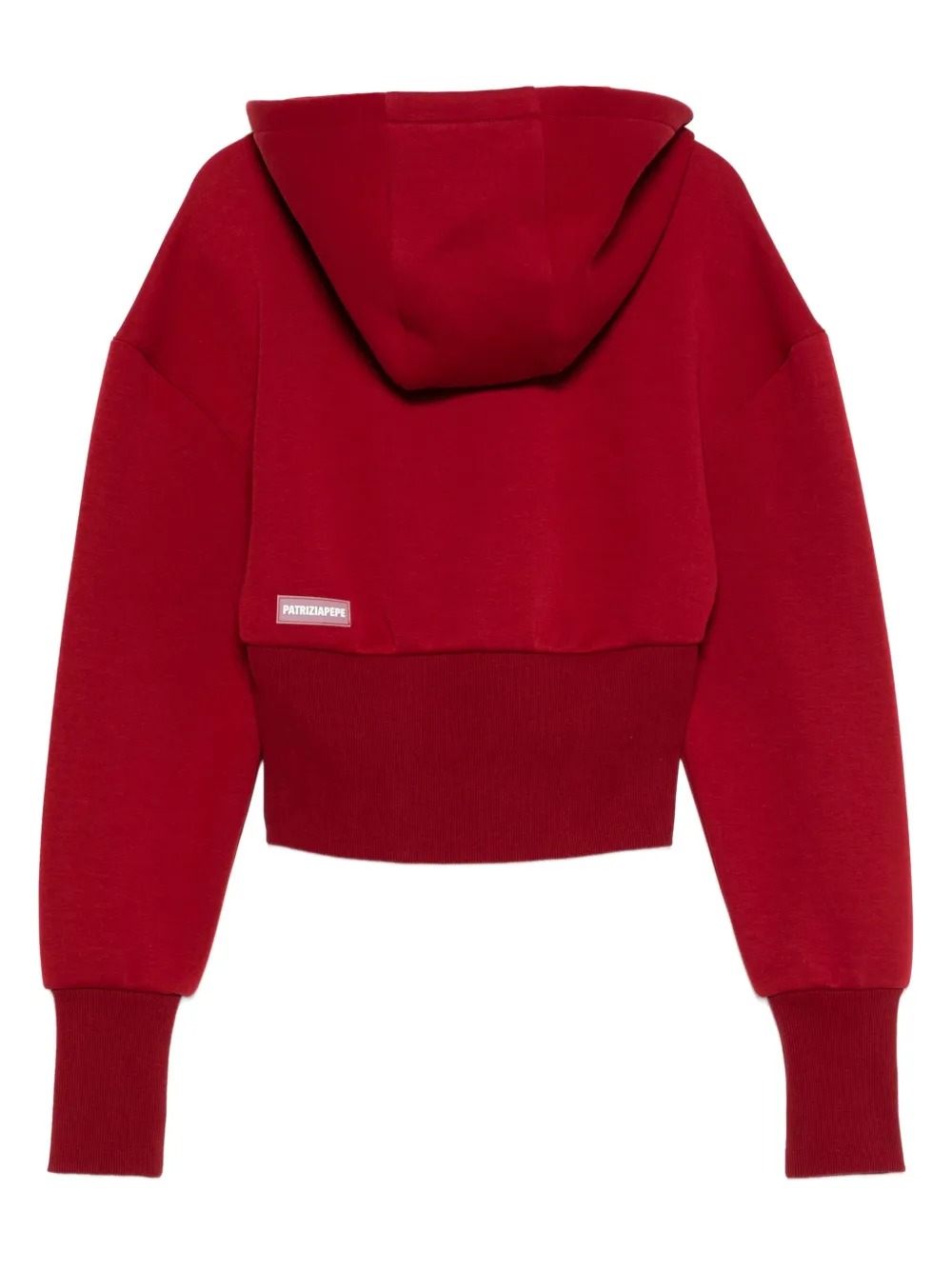 Patrizia Pepe Hoodie met rits Rood