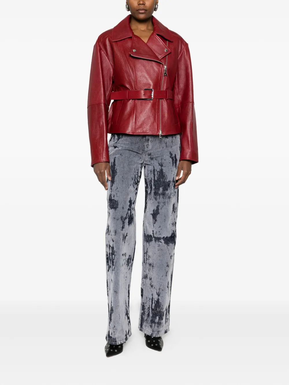 Patrizia Pepe asymmetric leather jacket | Leather Jackets | Image 2