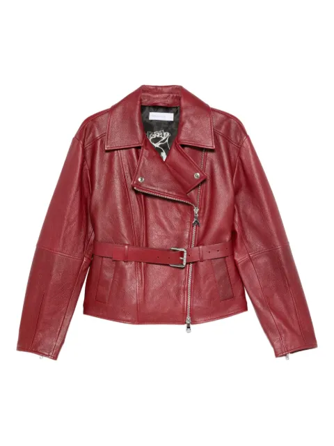 Patrizia Pepe asymmetric leather jacket