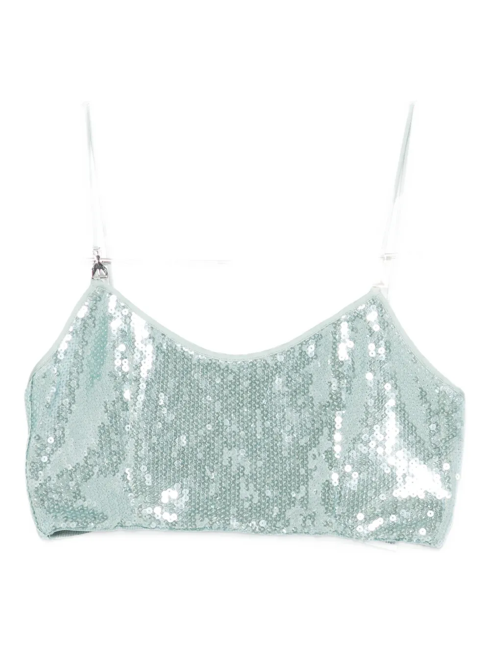Patrizia Pepe Sequin-embellishment Top In Blue