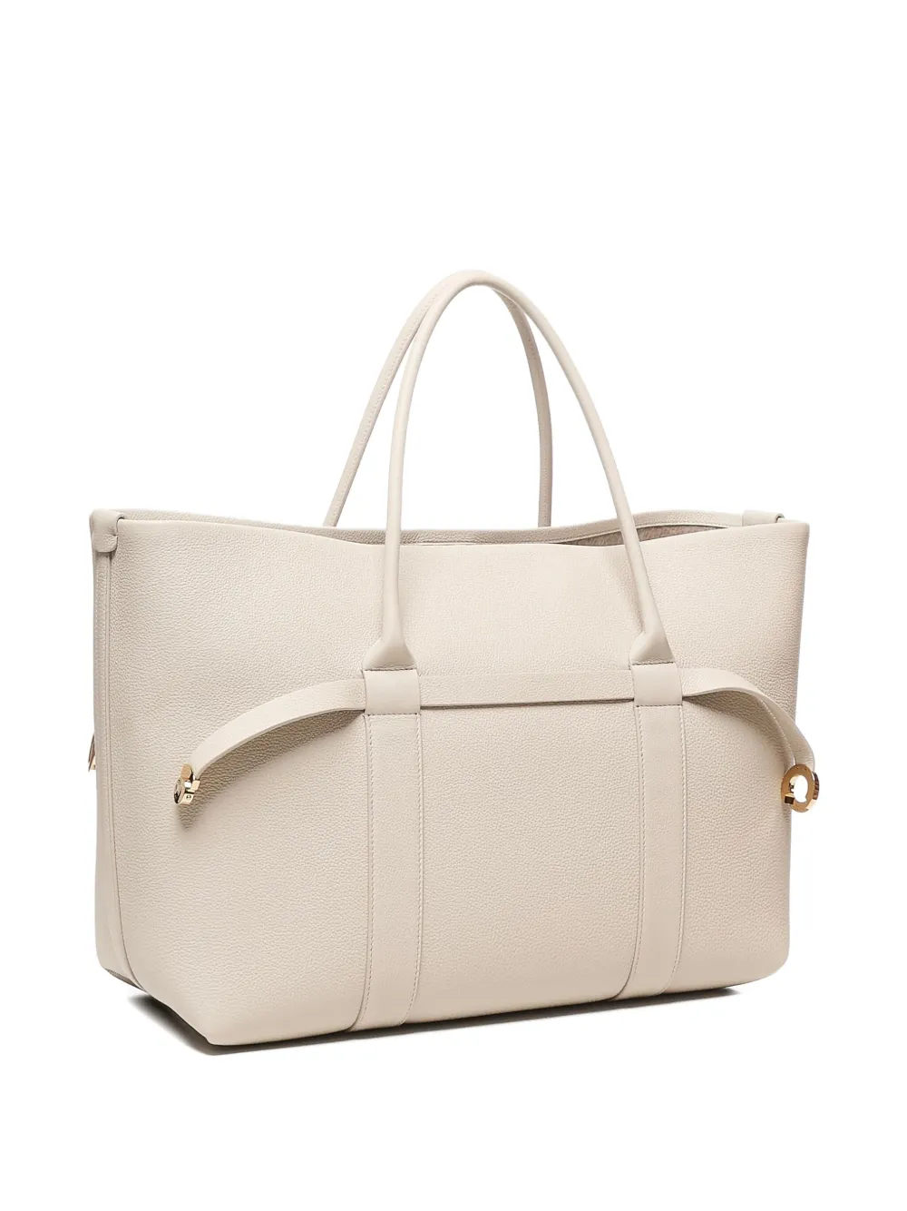Loro Piana Ghiera Calfskin-leather Shopper Bag In Neutral