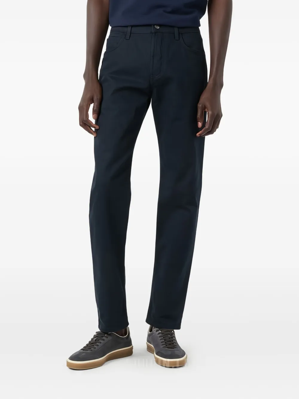 Loro Piana Katoenen broek met vijf zakken Blauw